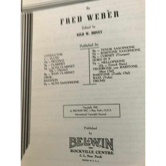 Antique Belwin elementary Band Method sheet music - Picture 4 of 5